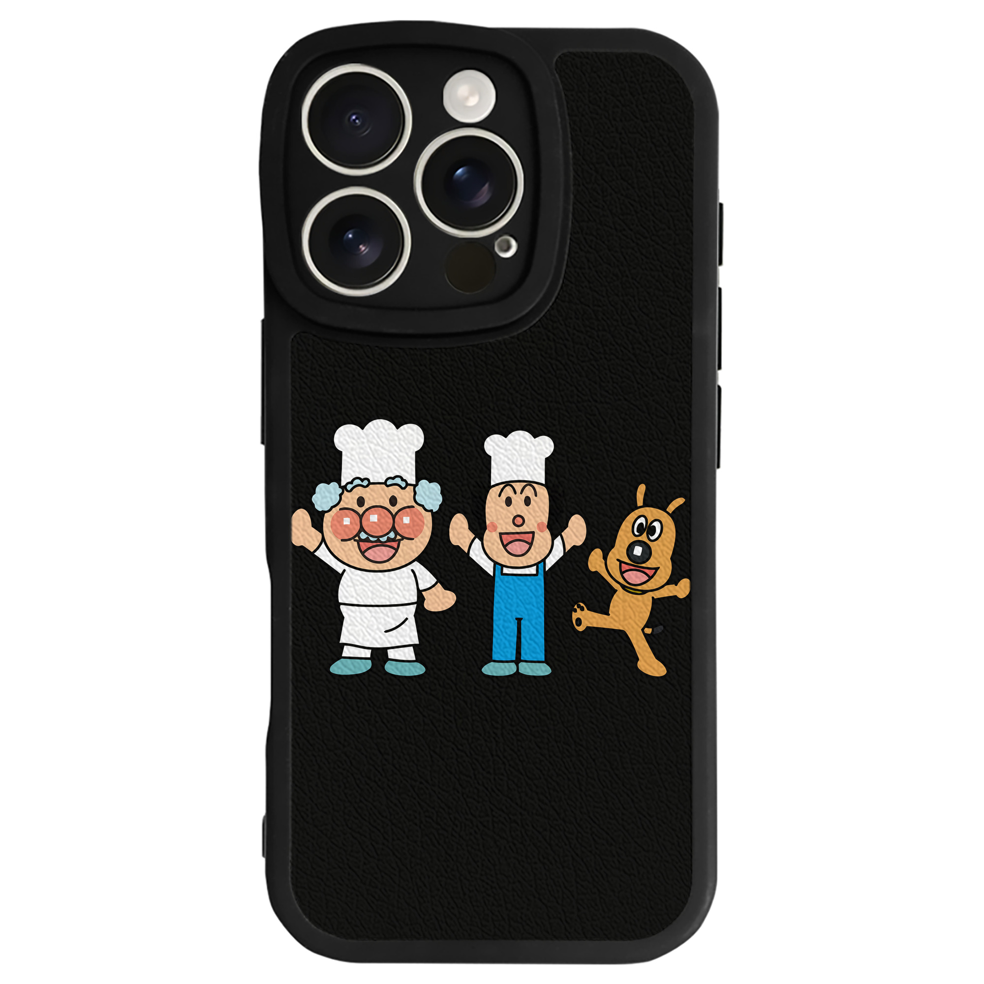 （画像用） アンパンマン Anpanman 【iPhone 16シリーズ対応】シリコンスマホケース（レザー調） 材質：シリコン